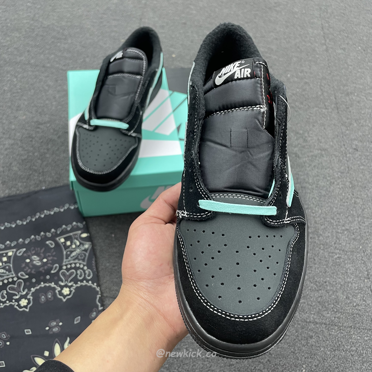 Air Jordan 1 Low Dazzles With Tiffany Cus Travis Dm7866 311 (3) - newkick.cc